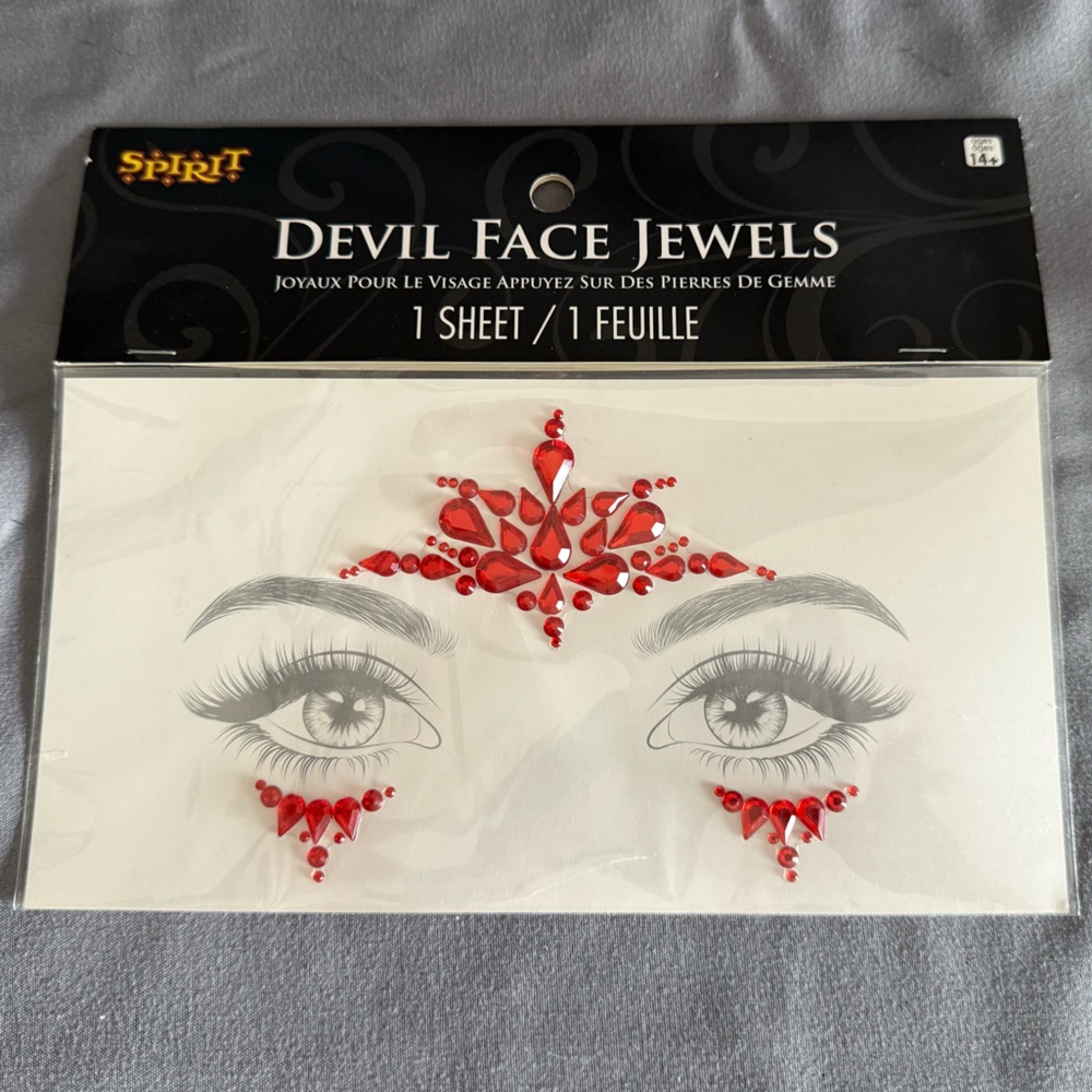 Spirit Halloween Devil Face Jewels